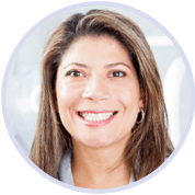 woman smiling